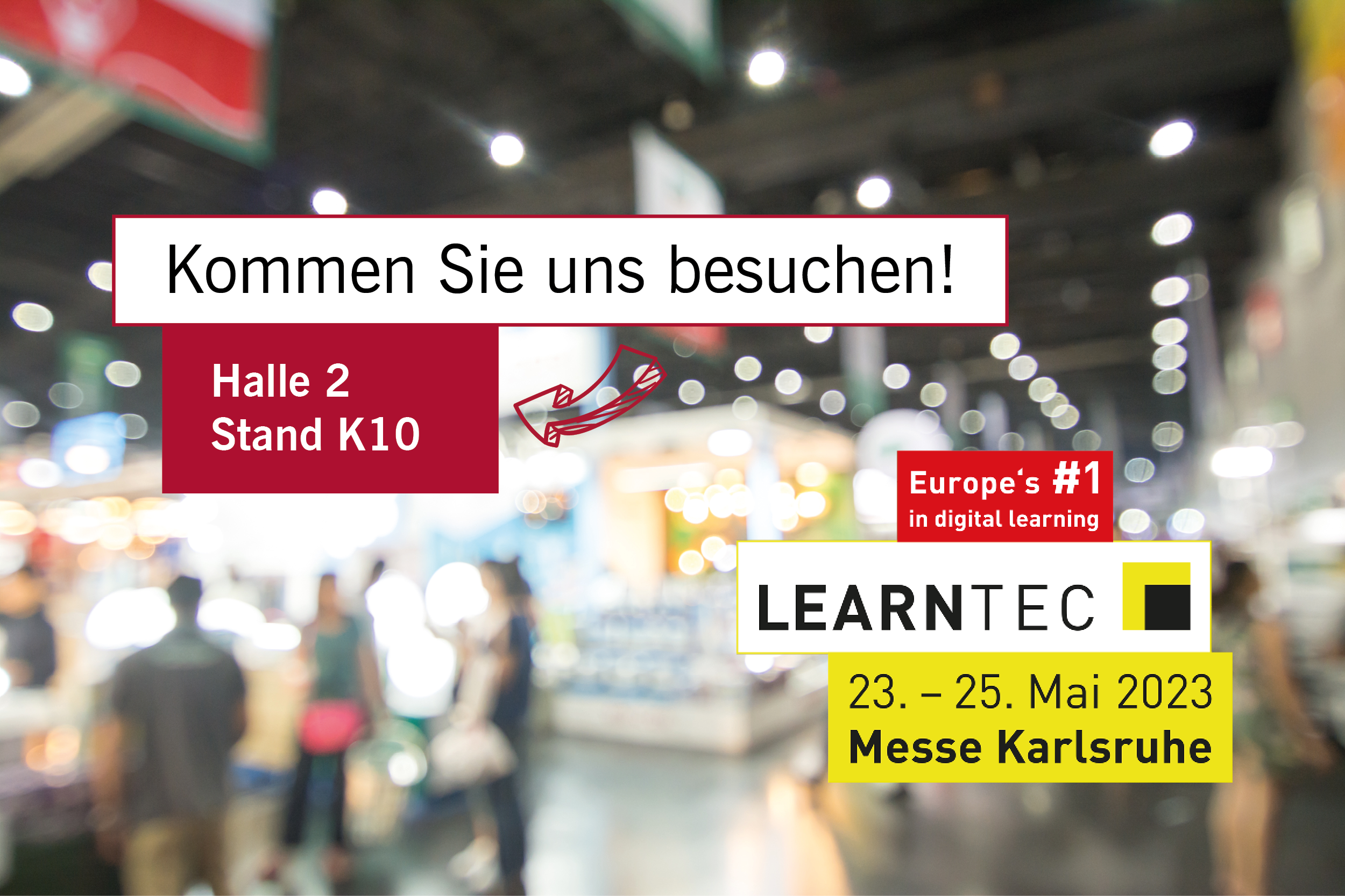 Wir sind auf der LearnTec 2023 LearnTec 2023 - bit media education solutions ist vor Ort