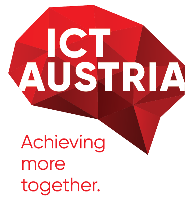 Logo und Link zur Webseite von "ICT Austria"