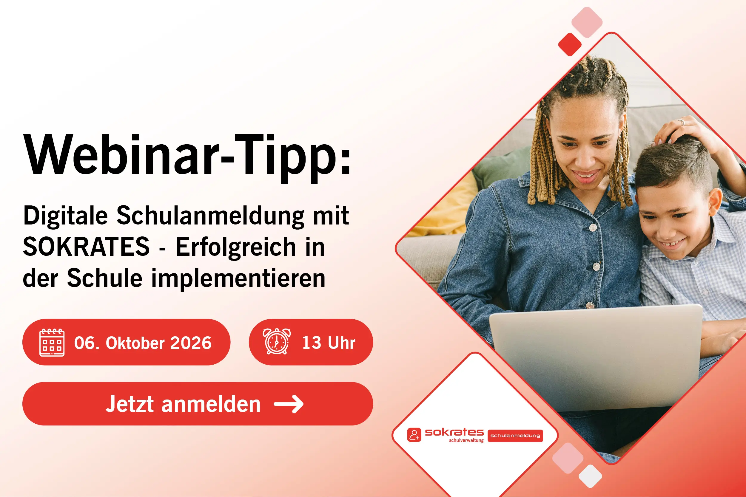 Digitalisierung der Bildung und Verwaltung 20 Webinar am 06.10.2026 um 13 Uhr